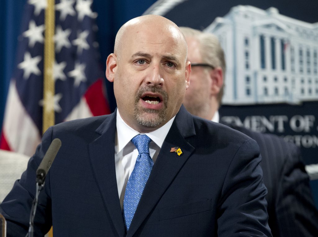 Cyber Extortion Scheme U.S. Attorney Craig Carpenito for the District of New Jersey, speaks during a news conference. (Jose Luis Magana/AP Photo, file)