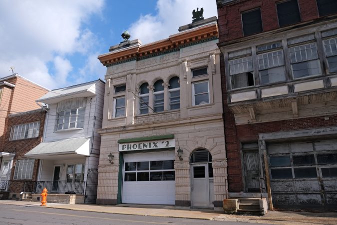 The exterior of Phoenix Fire Company No. 2 in Shenandoah, Pennsylvania. (Matt Smith for Keystone Crossroads)