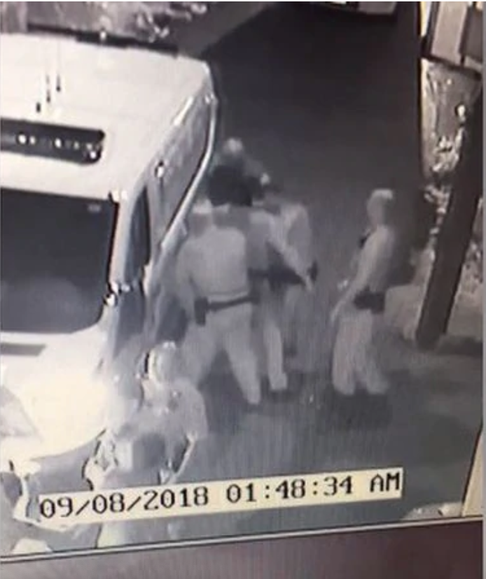 Screen Shot 2020-02-22 at 18.48.02 The 2018 arrest of an Allentown man, who was slammed to the ground by four officers. (Video Screenshot)