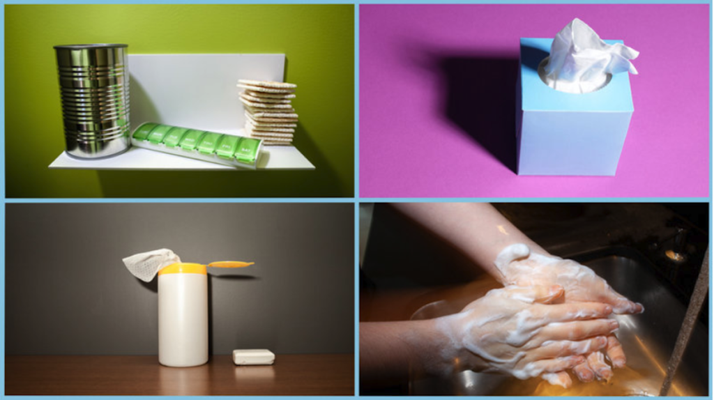 Screen Shot 2020-02-28 at 1.00.55 PM Worried about coronavirus? Keep some nonperishable food items and medicine stocked on hand, and follow flu prevention protocol like sneezing into a tissue, disinfecting surfaces and washing your hands frequently with soap and water.
Photo Illustration by Max Posner/NPR and Tony Latham/Corbis/Getty Images