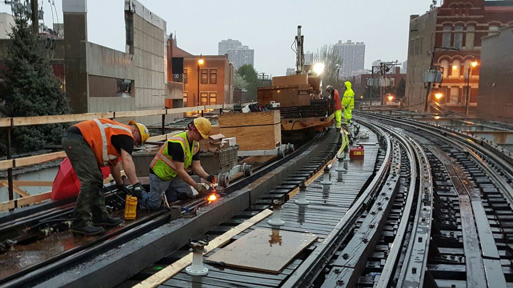 Train-line-upgrades Critics of a measure that would allow municipalities to require developers to pay for mass transit improvements say it could stifle development where growth is most needed and negatively affect affordable housing costs. (Chicago Transit Authority via Flickr)