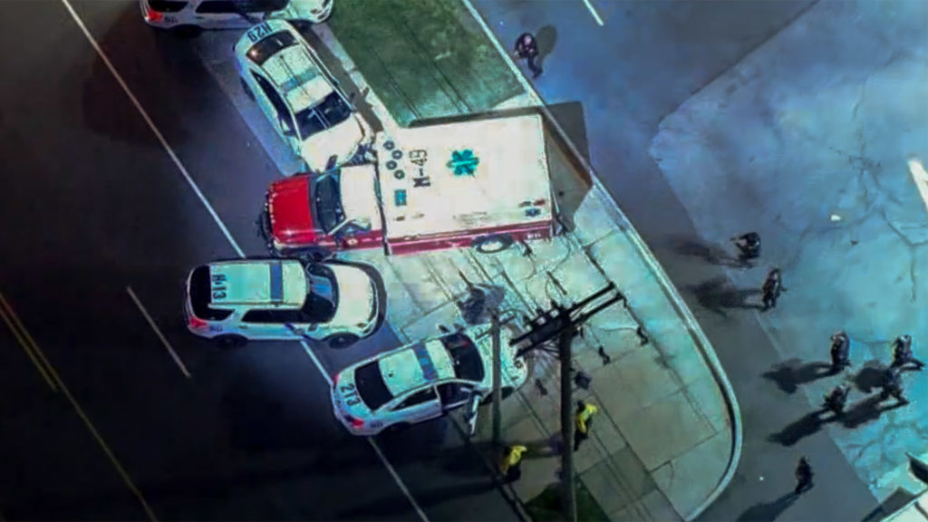 A man driving a stolen ambulance led Philadelphia police on a wild chase that lasted over an hour Friday night. (Screenshot/NBC10 Philadelphia)