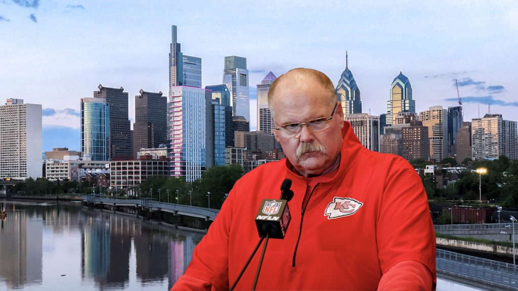 andyreid-skyline Andy Reid. (Brynn Anderson/AP PHOTO); Shyline: Danya Henninger/Billy Penn)