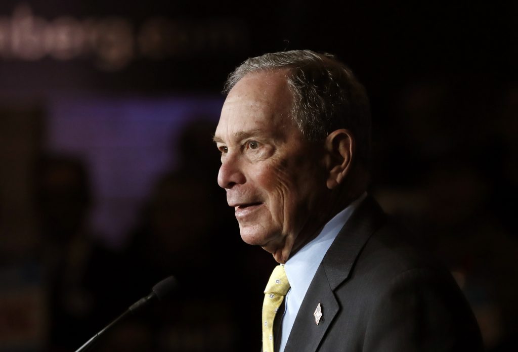 Democratic presidential candidate Michael Bloomberg generated criticism after a 2015 audio clip resurfaced in which he defends aggressive police tactics targeting minority communities. Democratic presidential candidate Michael Bloomberg generated criticism after a 2015 audio clip resurfaced in which he defends aggressive police tactics targeting minority communities. (Carlos Osorio/AP Photo)