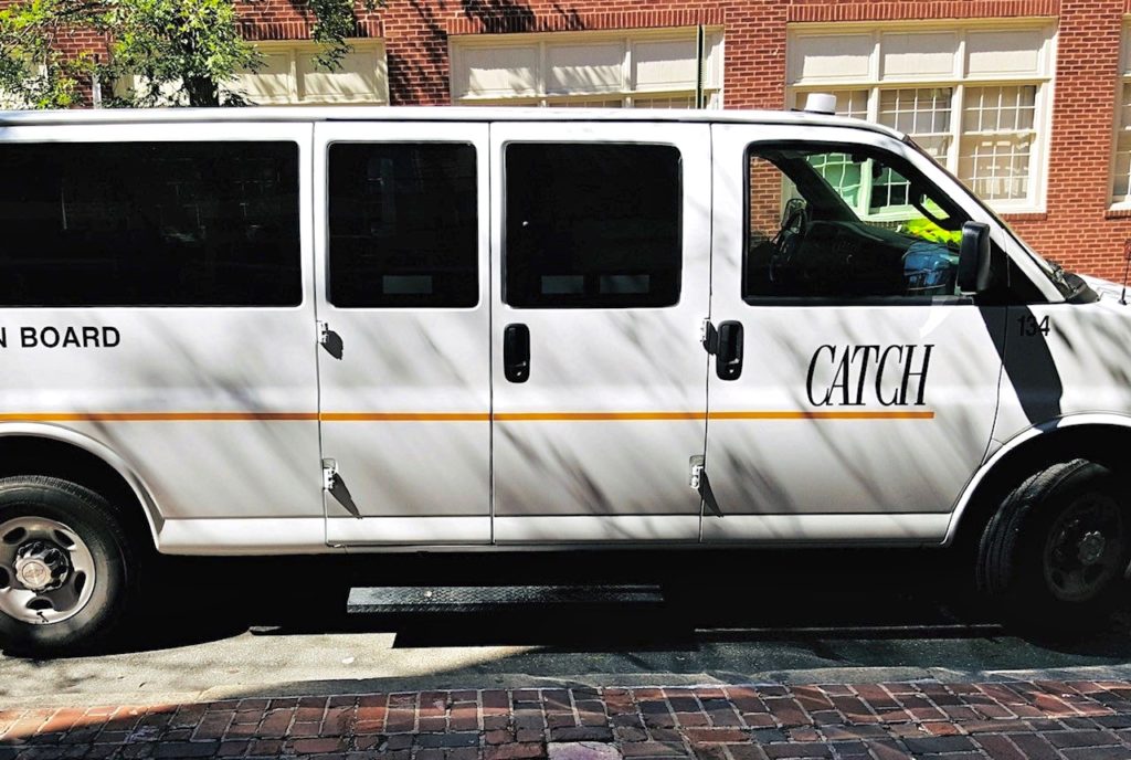 catch van The latest lawsuits allege that new video evidence shows the driver restraining more children with tape, or threatening to do so, on at least 9 occasions. (Courtesy of Penn Center for Mental Health)