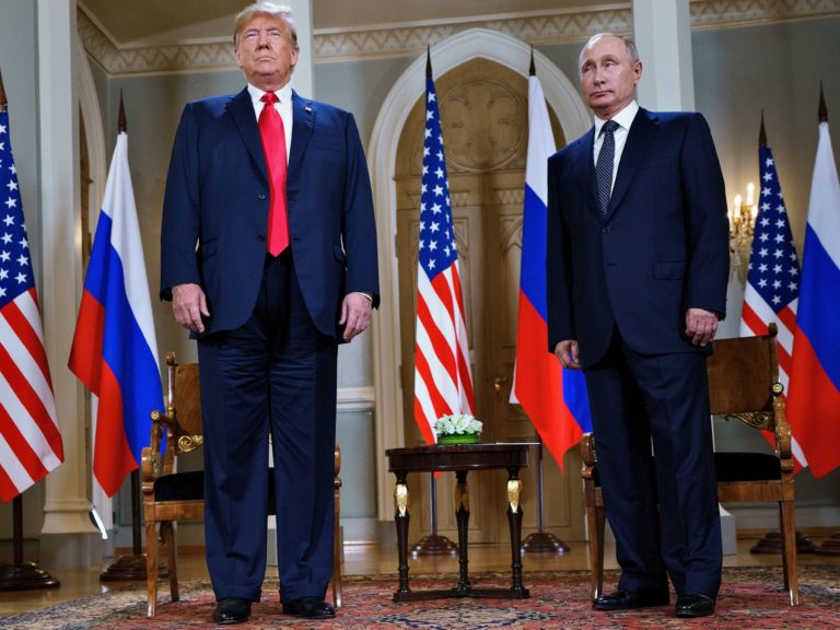 Historians and activists charge that the White House has failed to keep notes of the president's meetings with foreign leaders, including with Russian President Vladimir Putin. (Brendan Smialowski/AFP via Getty Images)