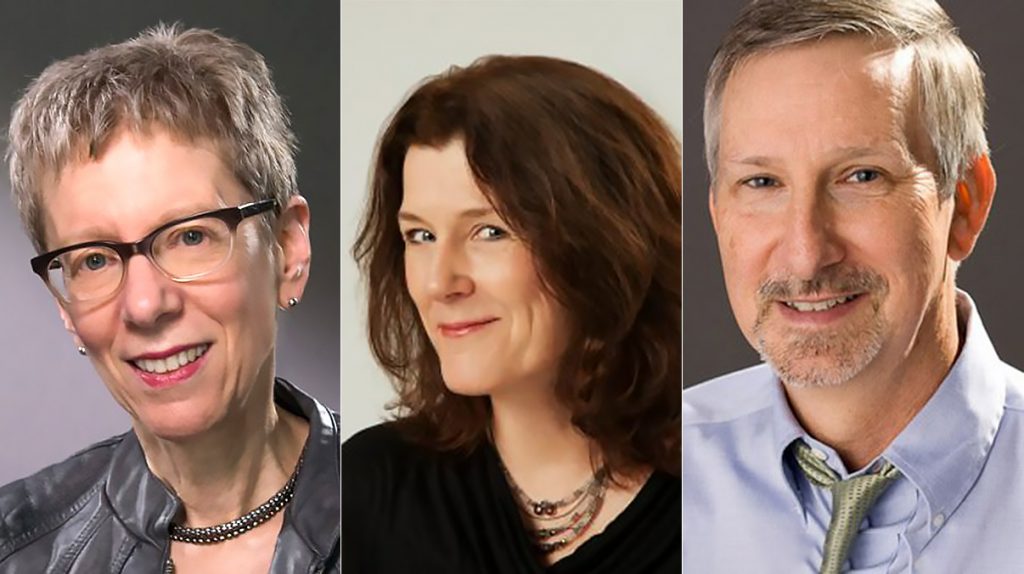 gross-davies-mosscoane2 Terry Gross, Marty Moss-Coane and Dave Davies all share a birthday (WHYY)
