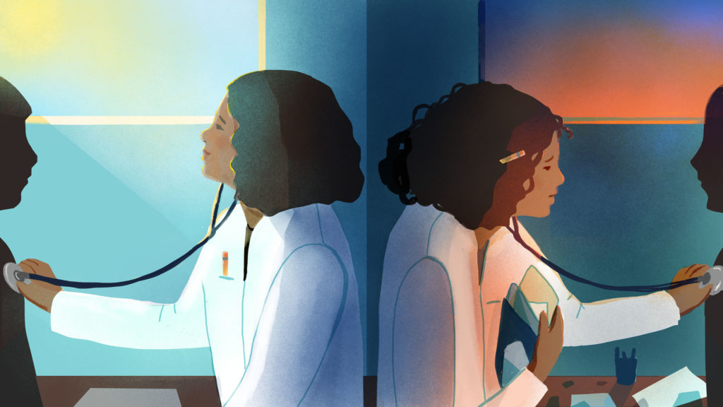 According to a growing body of research, going to the doctor late in the day may mean you get lower-quality care. According to a growing body of research, going to the doctor late in the day may mean you get lower-quality care. (Maria Fabrizio for NPR)