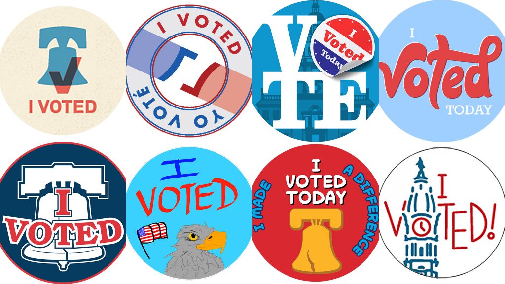votedstickers Some of the finalists for Philly's new Election Day sticker CITY COMMISSIONERS