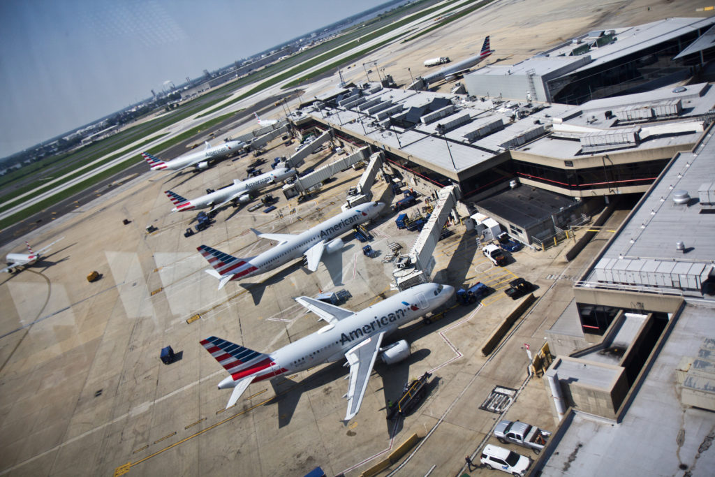 Philadelphia International Airport. Planes at Philadelphia International Airport.