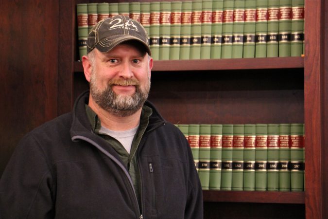 South Jersey businessman Josh Finnical of Downe Township successfully pushed for pro-Second Amendment resolution with the Cumberland County Board of Chosen Freeholders. (Emma Lee/WHYY)