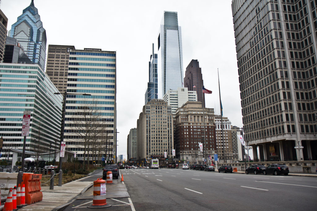 2020 3 17 k paynter public transit and streets-11 Philadelphia streets have slowed down in the wake of the coronavirus shutdown. (Kimberly Paynter/WHYY)