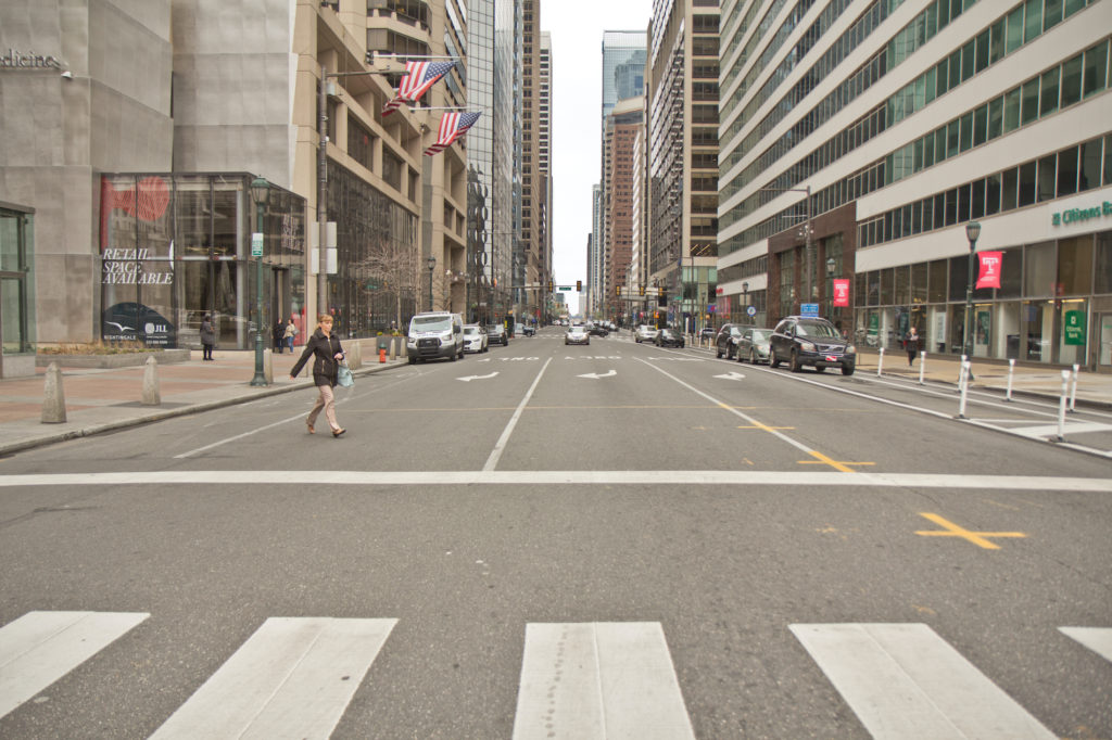 2020 3 17 k paynter public transit and streets-9 Philadelphia streets have slowed down in the wake of the coronavirus shutdown. (Kimberly Paynter/WHYY)