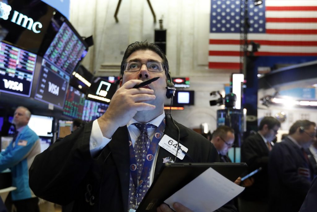 Michael Capolino Trader Michael Capolino works on the floor of the New York Stock Exchange, Tuesday, March 3, 2020. Stocks are opening lower on Wall Street after the Group of Seven countries held off on giving the global economy new stimulus to help it cope with the coronavirus outbreak. (AP Photo/Richard Drew)