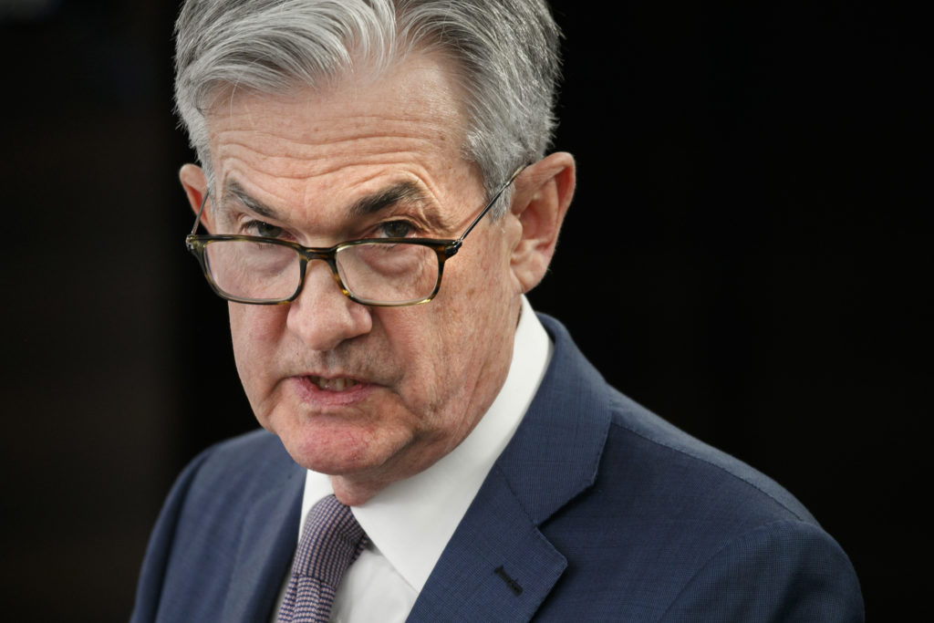 Jerome Powell Federal Reserve Chair Jerome Powell speaks during a news conference, Tuesday, March 3, 2020, to discuss an announcement from the Federal Open Market Committee, in Washington. In a surprise move, the Federal Reserve cut its benchmark interest rate by a sizable half-percentage point in an effort to support the economy in the face of the spreading coronavirus. Chairman Jerome Powell noted that the coronavirus