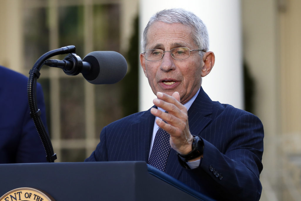 Virus Outbreak Trump Dr. Anthony Fauci