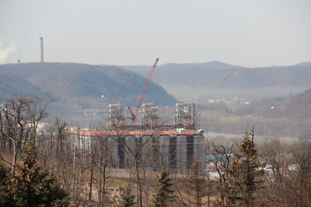IMG_3253-1920×1280 Shell's multi-billion dollar ethane cracker under construction in February, 2020. (Reid R. Frazier/StateImpact Pennsylvania)