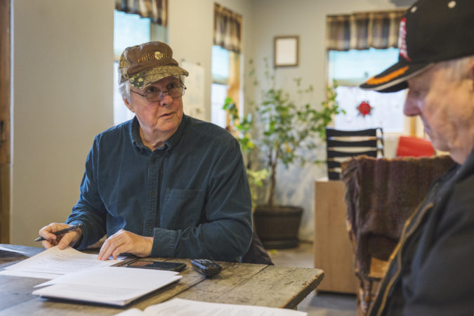 Henry McCreary, president of the Rural Broadband Cooperative, leads weekly meetings with members in Mill Creek, Huntingdon County. (Min Xian/Keystone Crossroads)