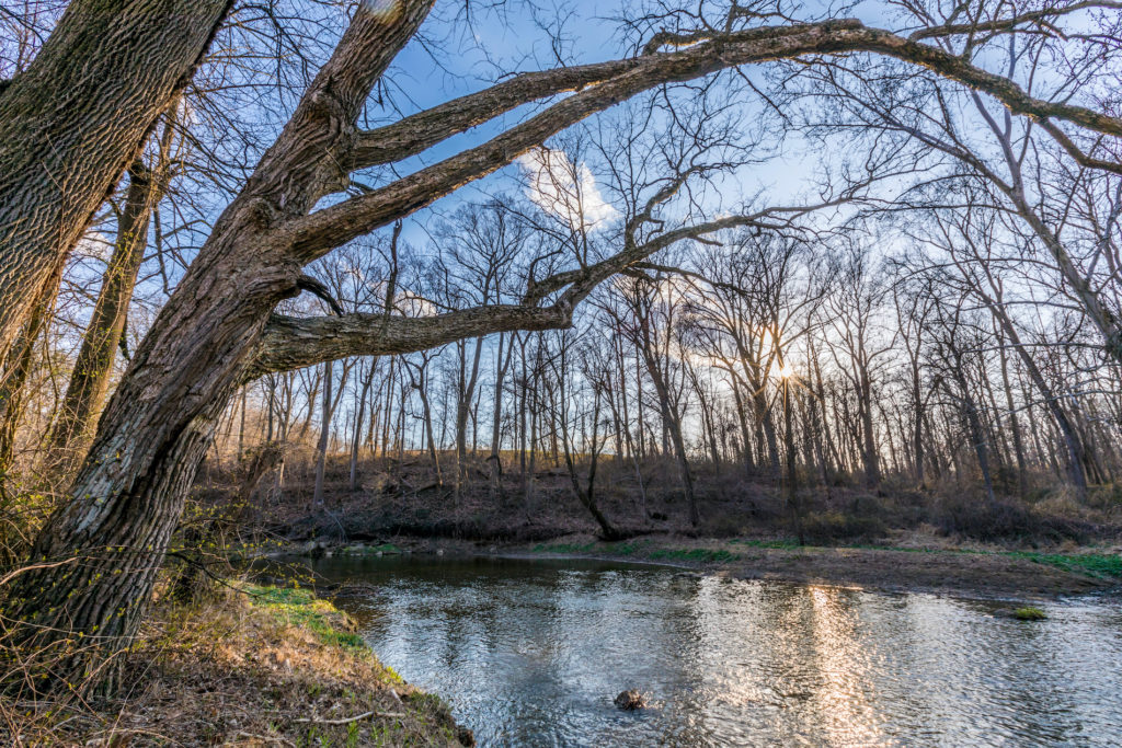 Big Elk Creek in early spring in Elk Township, Pennsylvania. Big Elk Creek in early spring in Elk Township, Pennsylvania. (Courtesy of Jerry Monkman