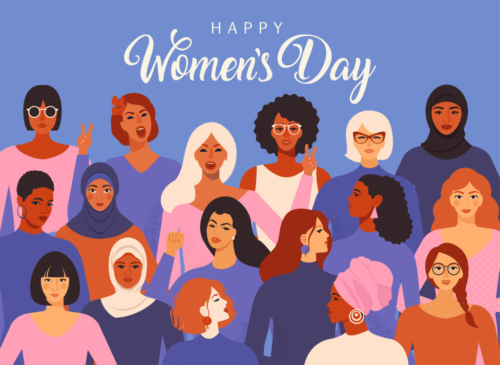 Female Diverse Faces Of Different Ethnicity Poster. Women Empowe (AngelinaBambina/BigStock)