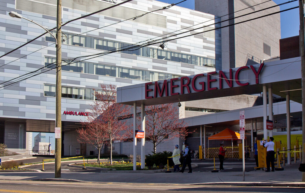 pennmed-coronavirus COVID-19 testing facility at Penn Presbyterian Hospital in Philadelphia. (Kimberly Paynter/WHYY)
