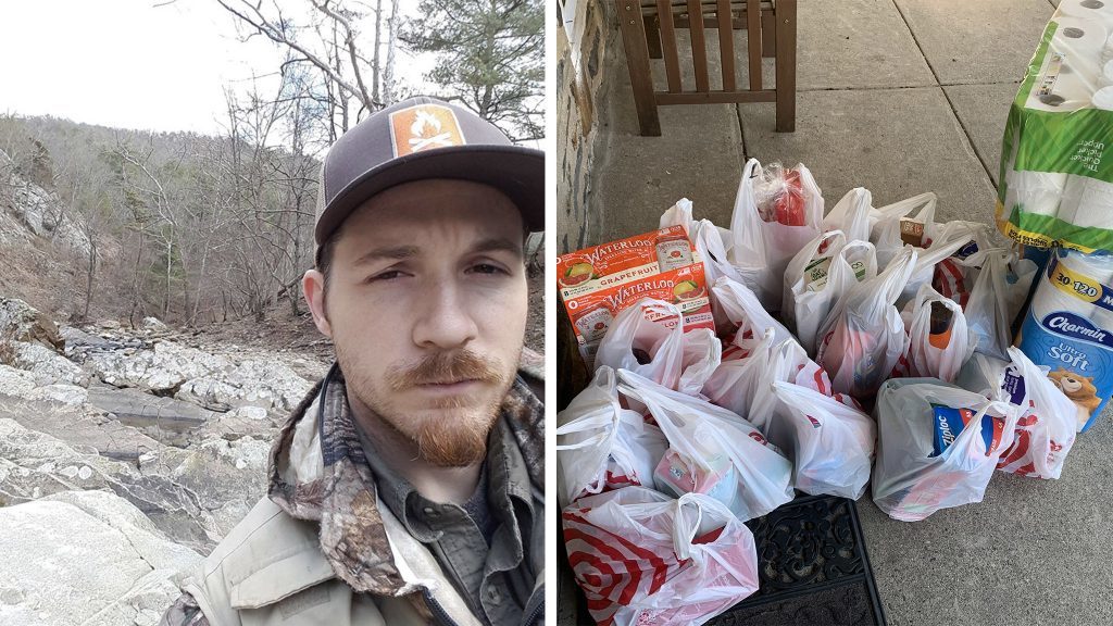 preppers-1024×576 Philly native and 'Prepper Broadcast Network' host James Walton; a local prepper's recent grocery haul COURTESY JAMES WALTON AND SHEENA HAUSER