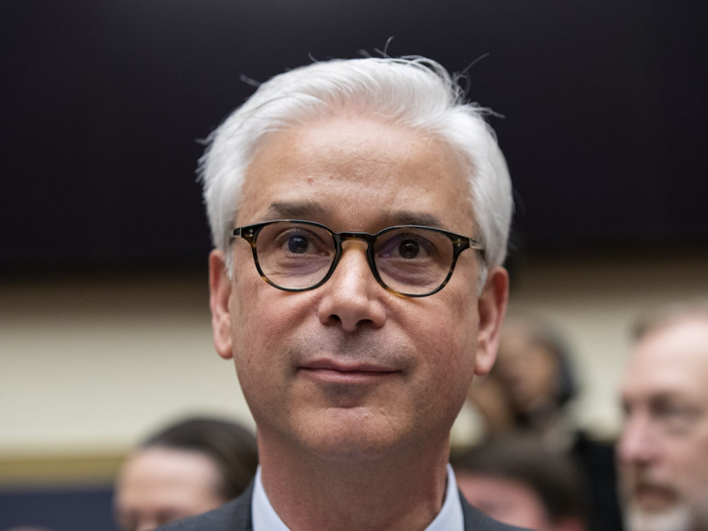 Wells Fargo CEO and President Charles Scharf testified during a hearing of the House Financial Services Committee. Wells Fargo CEO and President Charles Scharf testified during a hearing of the House Financial Services Committee. (Alex Brandon/AP Photo)
