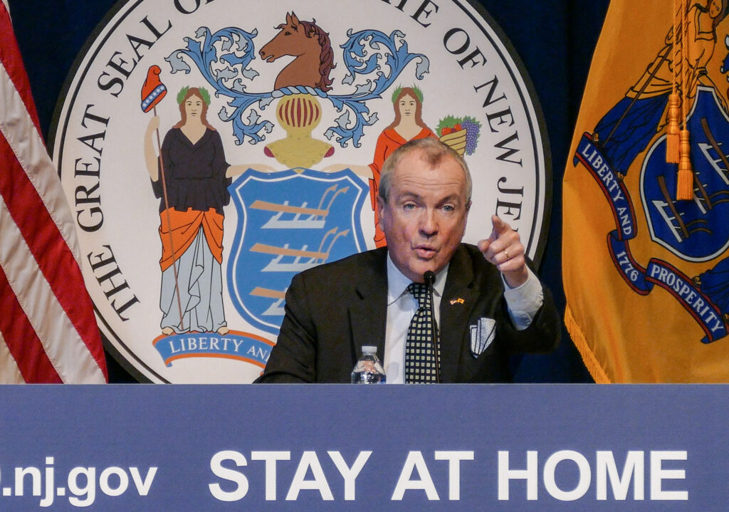 2020 04 08-pool m mancuso-phil murphy-trenton war memorial-governors coronavirus briefing-3 New Jersey Gov. Phil Murphy
