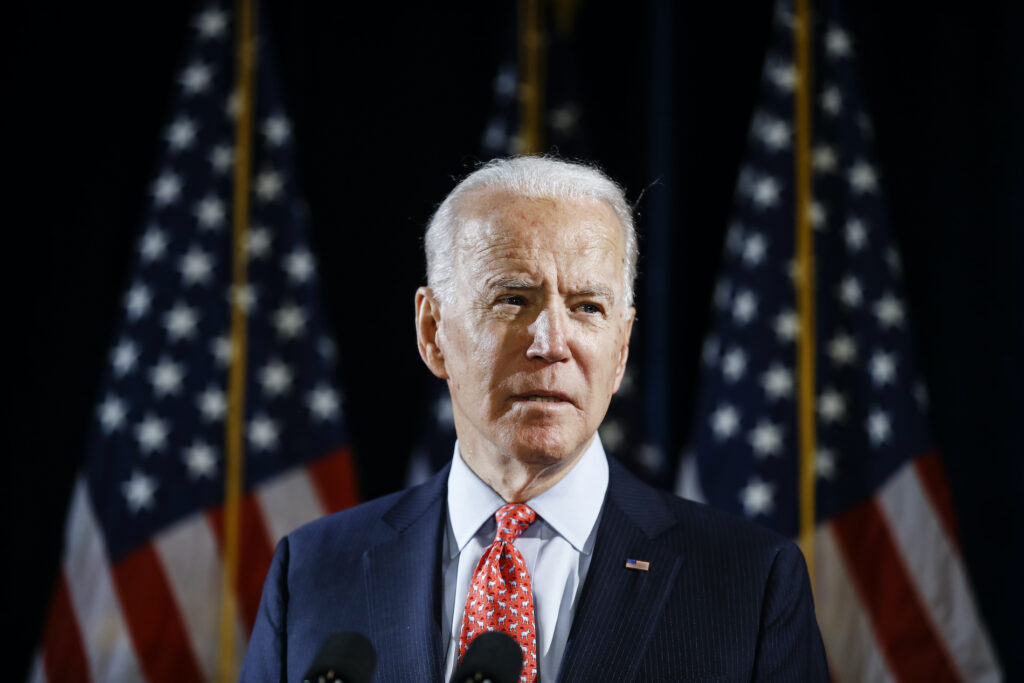 Joe Biden In this March 12, 2020, file photo Democratic presidential candidate former Vice President Joe Biden speaks about the coronavirus in Wilmington, Del. (Matt Rourke/AP Photo)