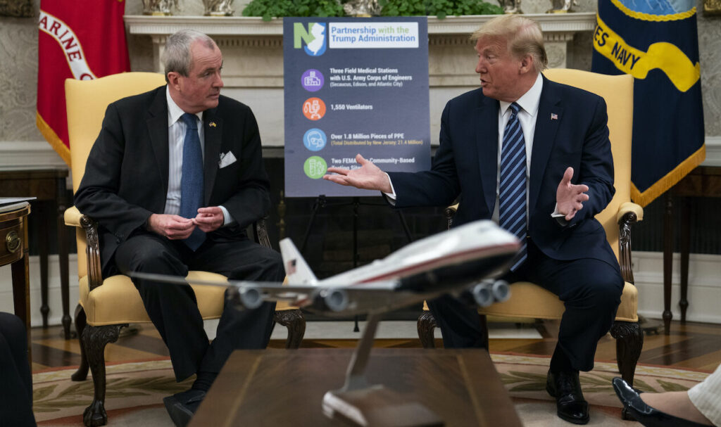 AP_president_trump_gov_phil_murphy_coronavirus_043020 President Donald Trump and Gov. Phil Murphy
