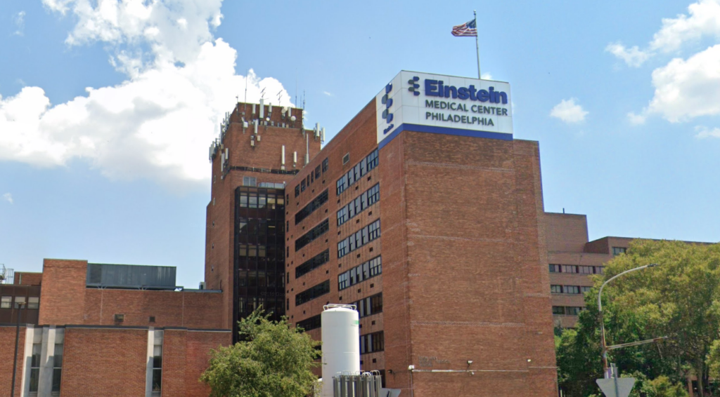 Screen Shot 2020-04-14 at 5.31.14 PM Einstein Medical Center Philadelphia on North Broad St. (Google maps)