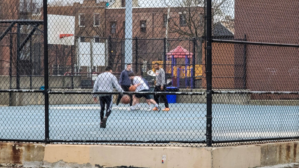 basketballcourts-01-markhenninger People playing group basketball games during March, when the coronavirus lockdown was in effectMARK HENNINGER / IMAGIC DIGITAL