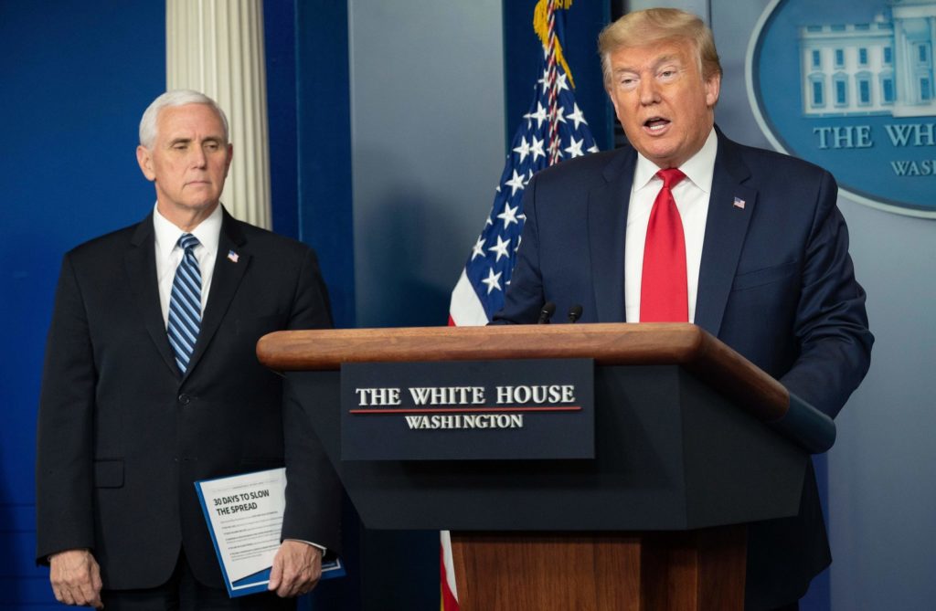 gettyimages-1209567261_custom-fd44a971e64d6f9737a03e8be66a44b6a8406b69-s1600-c85 The White House is looking into when and how it can begin to reopen the country, which is largely at a standstill because of the coronavirus pandemic. (Jim Watson/AFP via Getty Images)