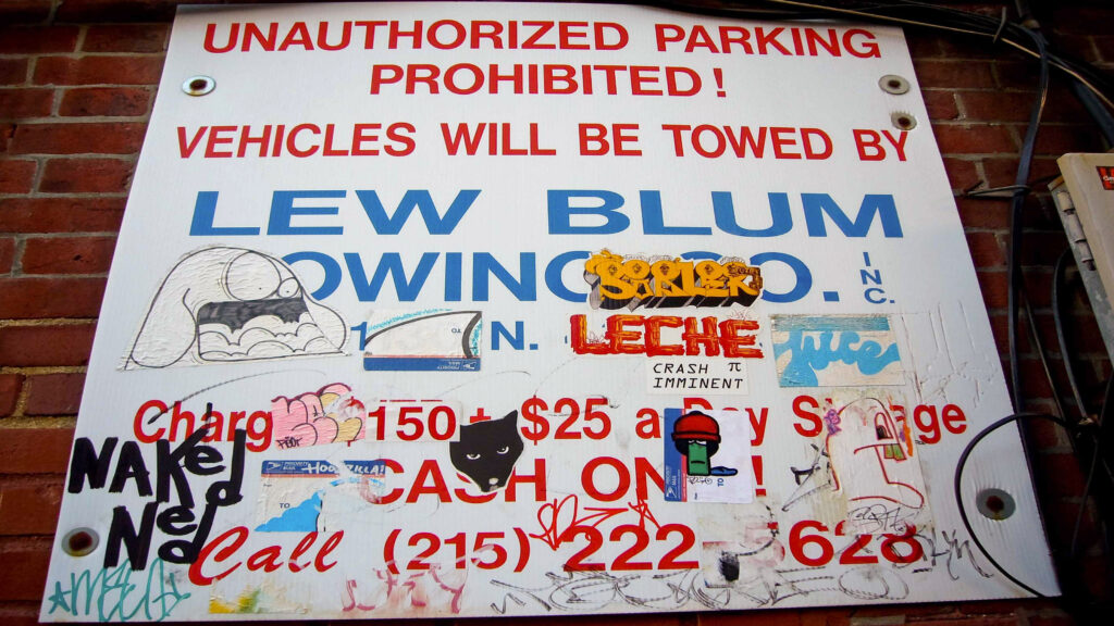 lewblumtowing-signgraffiti (Paul Joseph/Flickr Creative Commons)
