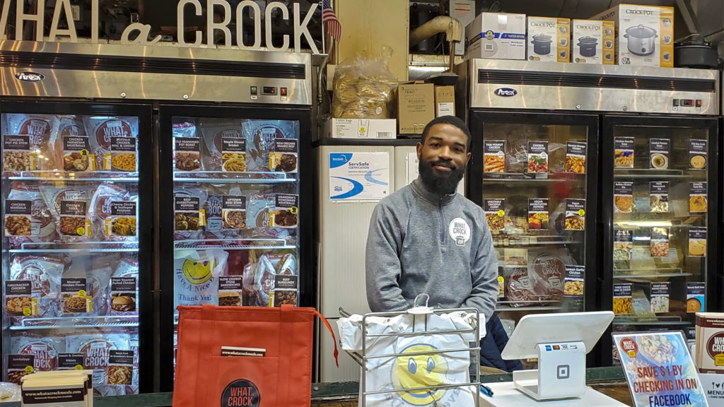 readingterminalmarket-april2020coronavirus-markhenninger10crop What a Crock is one of several food, produce, meat and seafood stands open in the Terminal during the coronavirus lockdown
(Mark Henninger/Imagic Digital)