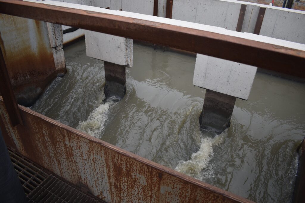wastewater Samples of wastewater from sewers in New Castle County reveal a clear picture of coronavirus cases. (Courtesy of New Castle County)