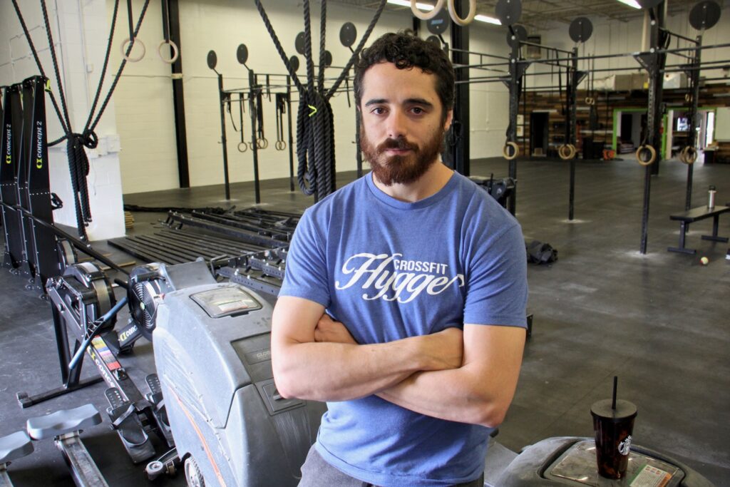 2020 05 11-e lee-thomas alfinito-mount laurel nj crossfit hygge-small business payroll protection Thomas Alfinito is the owner of a Crossfit Hygge gym franchise in Mount Laurel, N.J. (Emma Lee/WHYY)