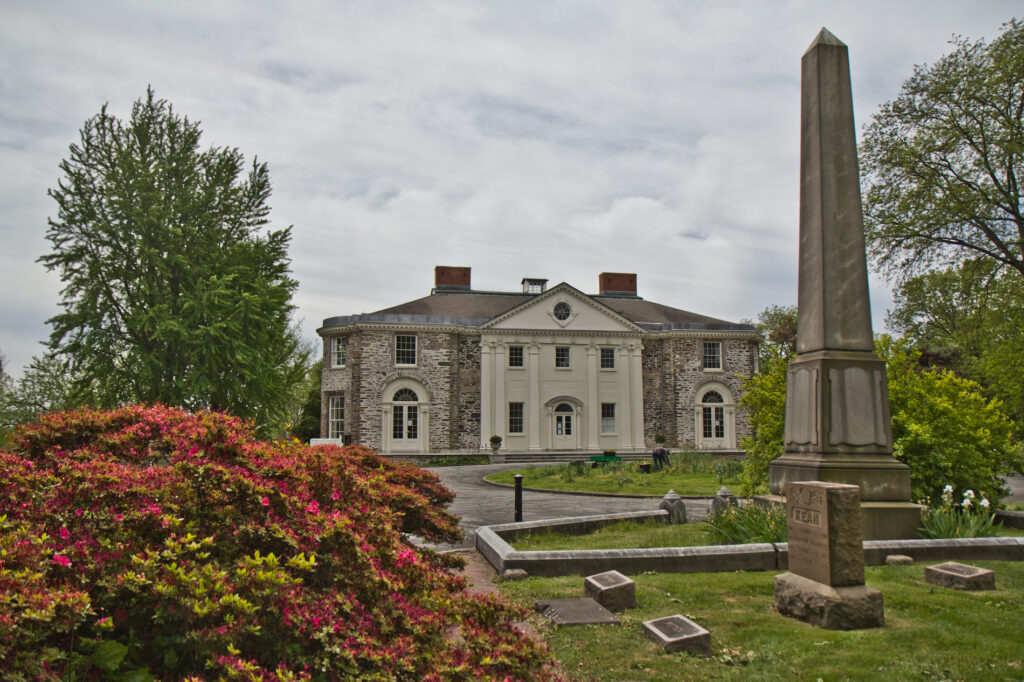 The Woodland Cemetery Mansion in Philadelphia. (Kimberly Paynter/WHYY) The Woodland Cemetery Mansion in Philadelphia