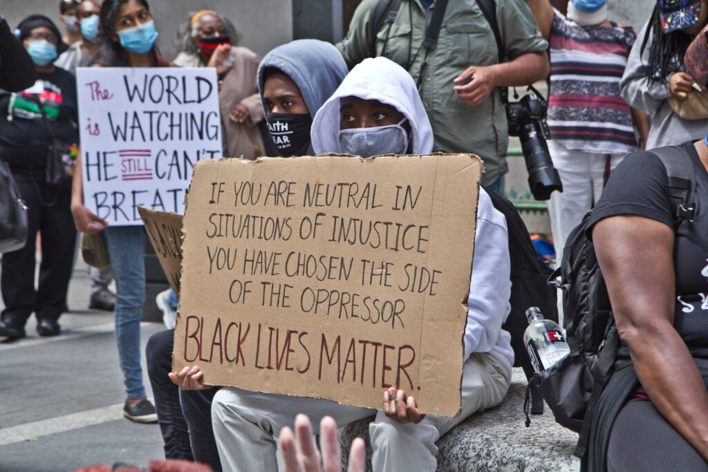 Protesters peacefully called for systemic change in the U.S. after a night of riots throughout the country.