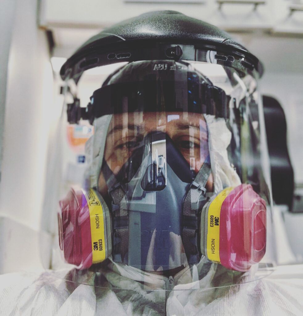 Dr. Max Lazarus, a medical resident at a hospital on Long Island, N.Y., is one of some 130,000 medical residents in the U.S., many of whom have found themselves on the front lines of the COVID-19 pandemic. Dr. Max Lazarus, a medical resident at a hospital on Long Island, N.Y., is one of some 130,000 medical residents in the U.S., many of whom have found themselves on the front lines of the COVID-19 pandemic. (Max Lazarus)