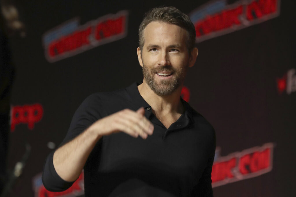 This Oct. 3, 2019 file photo shows Ryan Reynolds at New York Comic Con. (AP Photo/Steve Luciano)