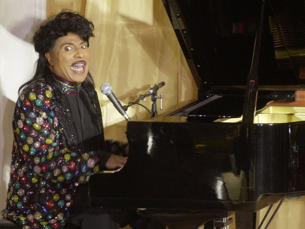 RICHARD Little Richard performs at the 93rd birthday and 88th year in show business gala celebration for Milton Berle