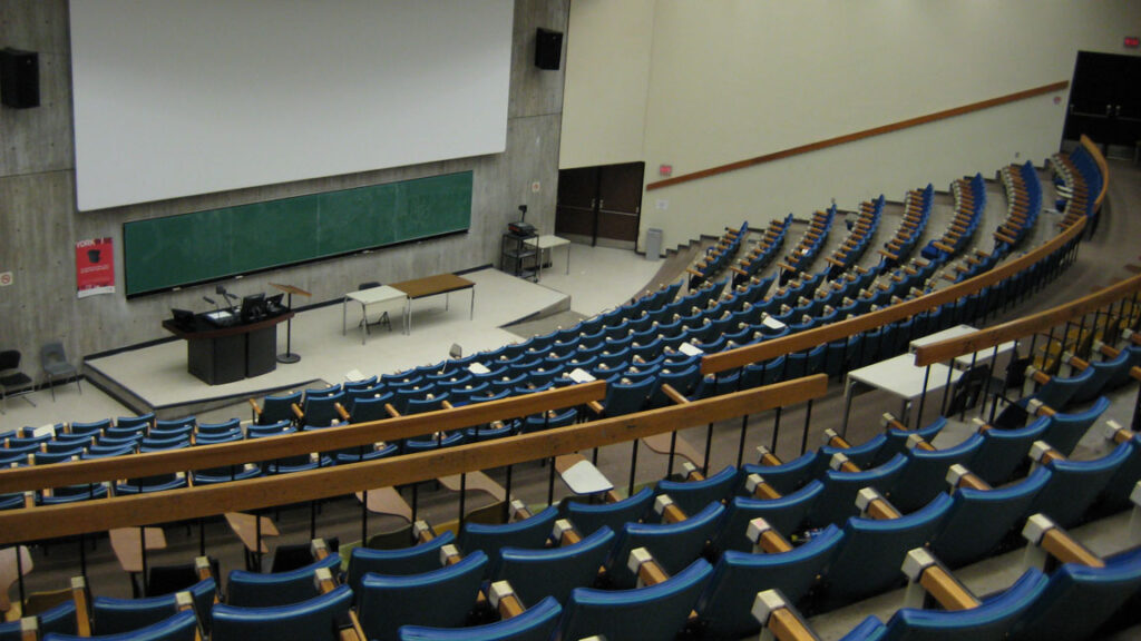 SPNJ_empty_college_lecture_hall_051320 Empty college lecture hall