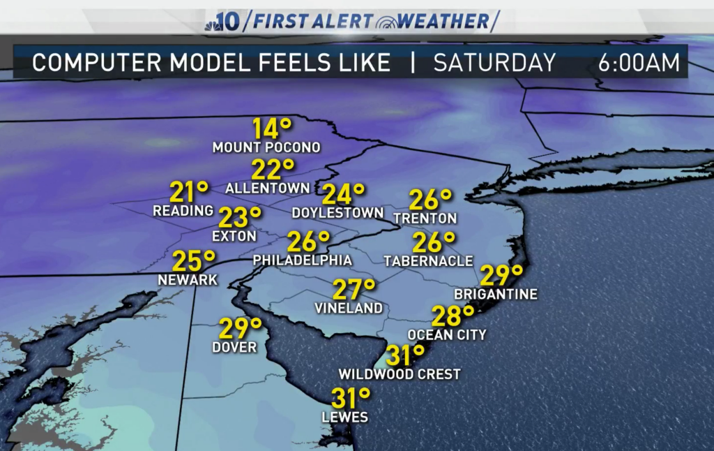 Screen Shot 2020-05-08 at 1.46.47 PM NBC weekend weather model. (NBC10)