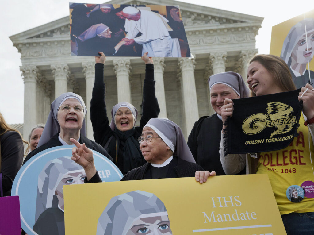 ap_198757001263-2ab2b511379b077cbffa5c607274bf24a942f42d-s1600-c85 Nuns with the Little Sisters of The Poor rally outside Supreme Court