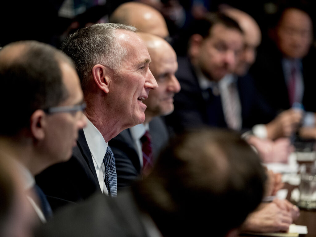 Gilead Sciences CEO Daniel O’Day speaks at a meeting with President Trump and members of the White House coronavirus task force on March 2. Gilead Sciences CEO Daniel O'Day speaks at a meeting with President Trump and members of the White House coronavirus task force on March 2. (Andrew Harnik/AP Photo)
