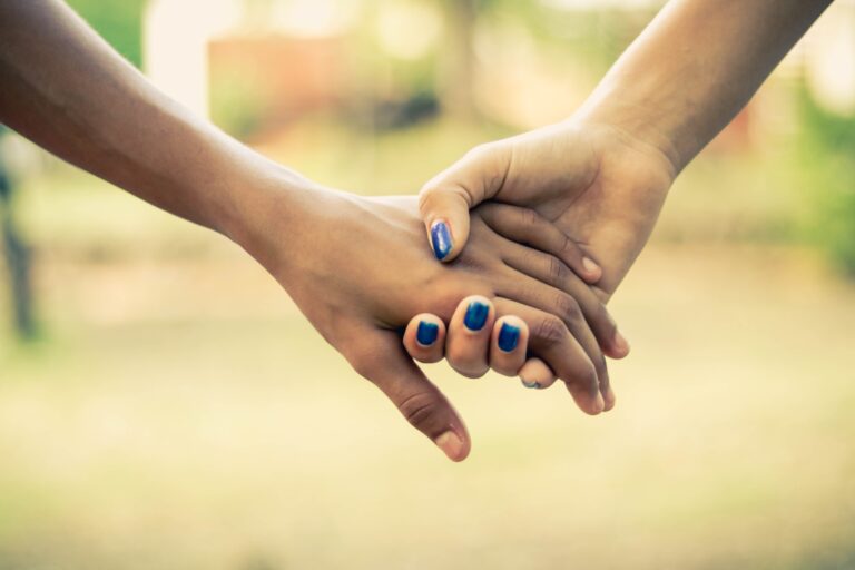 People holding hands