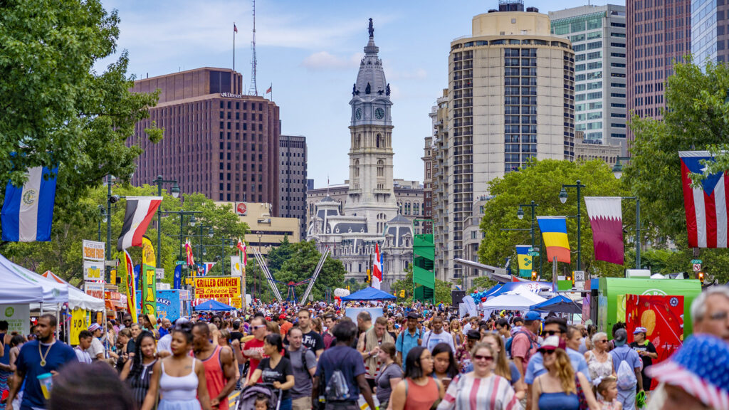 Wawa Welcome America, Party on the Parkway The July Fourth Party on the Parkway — maybe in 2021? J. FUSCO / VISIT PHILLY