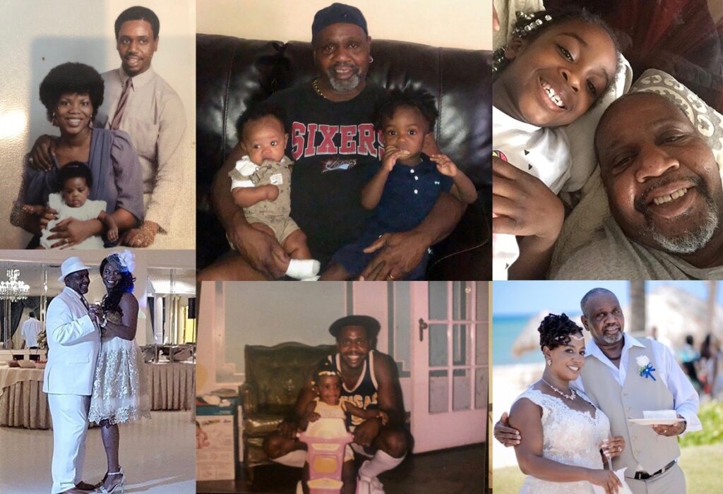 mike hill (1) Family photos show Michael Hill through the years from young father to grandfather. (Courtesy of Whitney Samuels)