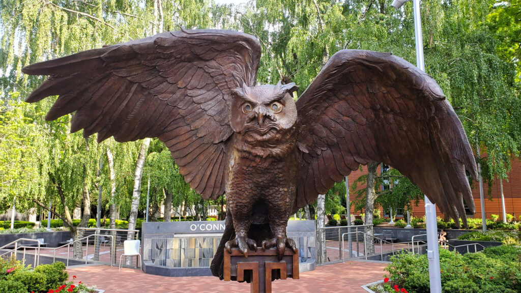 templeowl-sculpture Sculpture of the Temple mascot on its North Philly campus. (Mark Henninger/ Imagic Digital)